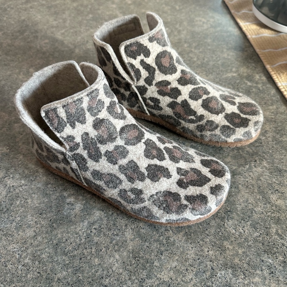 Leopard Print Ankle Boots